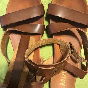 MIA brown sandals! Strap Around the Ankle